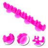 Ipetboom 3pcs Makeup Brush Holder Rack Silicone Cosmetic Brush Drying Shelf Multiple Slots for Convenient Storage and Display for Makeup and Nail Art Air Drying view 4