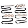 Angoily 4pcs Pearls for Hair Bun Shaper Flower Hair Bun Curler Twisted Maker Making Tool view 1