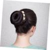 Angoily 4pcs Pearls for Hair Bun Shaper Flower Hair Bun Curler Twisted Maker Making Tool view 3