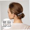Angoily 4pcs Pearls for Hair Bun Shaper Flower Hair Bun Curler Twisted Maker Making Tool view 4