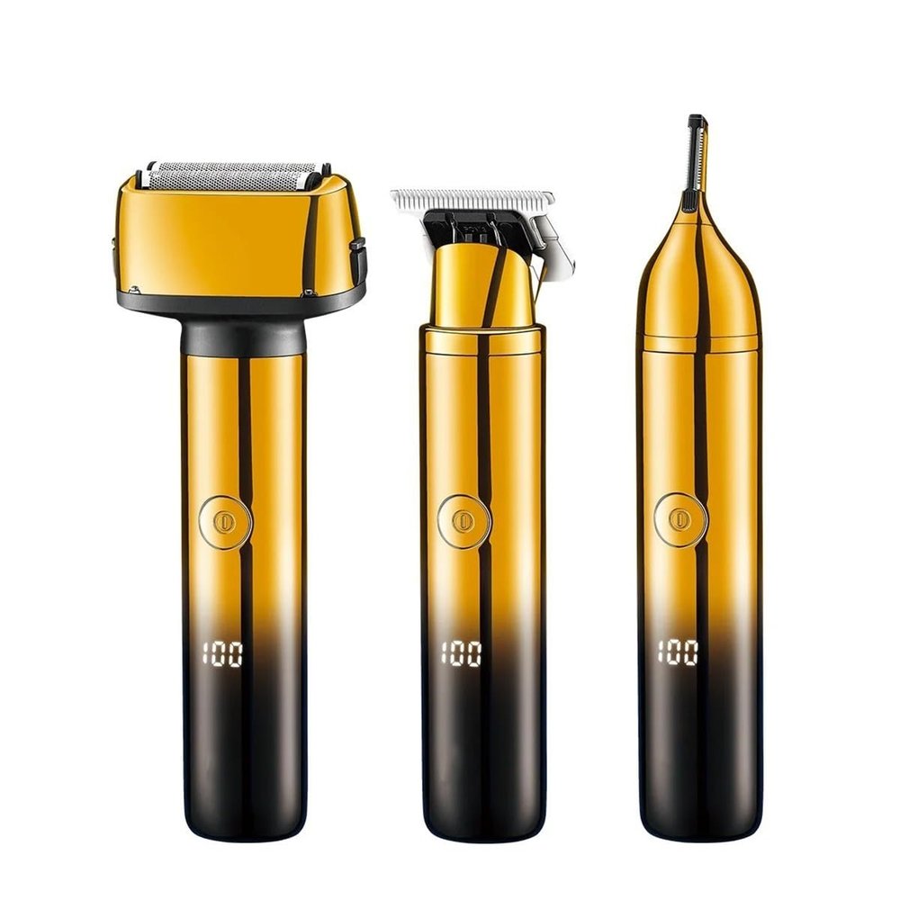 EKHOU Men's Shaver, 3 in 1 Foil Electric Shaver for Men Grooming Kit Facial Beard Hair Eyebrow Trimmer Rechargeable Electric Razor