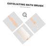 Housoutil 2pcs Long Handle Exfoliating Loofah Bath Brush for Shower Dry Brush Sponge view 2