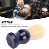Beard Brush, Professional Shaving Brush Beard Comb Beard Shave Brush Wooden Handle Lightweight Mustache Brush Soft Hair Brush for Salon Home view 2