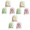 Angoily 3pcs Soft Bath Sponge Pads Exfoliating Washcloth Shower Pouf Scrubber for Body Cleaning Gentle Back Scrubbing Mesh Pouf Random Color view 1
