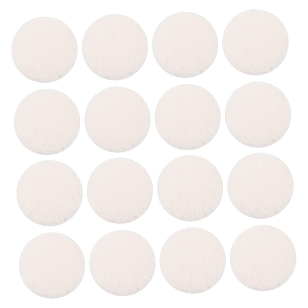 Angoily 40pcs Rounded Makeup Pads for Gentle Face Washing Soft Wood Pulp Cleansing Puff Comfortable Removal of Cosmetics Portable and Easy to Clean for Daily Use