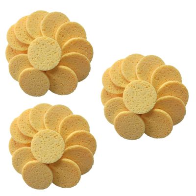 Angoily 60pcs Cotton Pads for Makeup Removal Soft Sponge Puff Round Gentle Face Cleansing