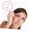 Housoutil 4sets Silicone Lip Brush for Makeup Application Mini Lip Brush Travel-friendly Design for Liquid Cosmetics Red Handles view 2