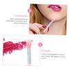 Housoutil 4sets Silicone Lip Brush for Makeup Application Mini Lip Brush Travel-friendly Design for Liquid Cosmetics Red Handles view 3