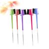 Angoily 15pcs Combs Brow Brushes Portable Steel Pin Hair Tools for Salon Home Use Makeup Supplies Random Color view 2
