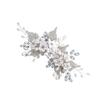 Angoily 1pc Crystal Hair Comb Stylish Flower Hair Accessory for Brides and Women Lightweight Comfortable Elegant Design for Weddings Parties and Everyday Use view 1
