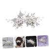 Angoily 1pc Crystal Hair Comb Stylish Flower Hair Accessory for Brides and Women Lightweight Comfortable Elegant Design for Weddings Parties and Everyday Use view 3