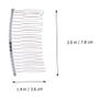 Angoily 20pcs Elegant Iron Insertion Hair Combs Minimalist Teeth Combs for Women Wedding Events Silver Golden Designs for Fine Hair Styling view 3