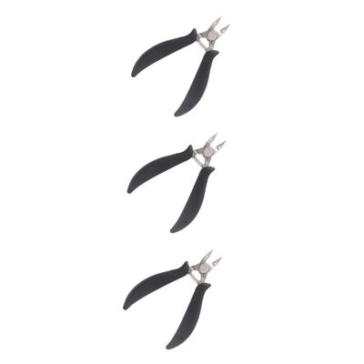 Housoutil 3pcs Creative Stainless Steel Toenail Nippers Ergonomic Pedicure Tool for Manicure Black for Thick and Ingrown Toenails Easy to Clean and Use