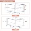 Sorbus Makeup Organizer With 6 Drawers, Acrylic Drawer Organizer for Makeup, Office Organization and Storage, Art Supplies, Jewelry, Stationary - 4 Pcs Clear Stackable Storage Bins Organizer Drawers view 3