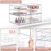 Sorbus Makeup Organizer With 6 Drawers, Acrylic Drawer Organizer for Makeup, Office Organization and Storage, Art Supplies, Jewelry, Stationary - 4 Pcs Clear Stackable Storage Bins Organizer Drawers view 4