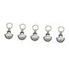 STOBOK 50pcs Hair Jewellery Hair Cuffs Braid Clips Hair Beads for Braids for Adults Pine Soot Ink Diy Beads for Hair Conch Design Round Buckle Hair Ring Decorate Accessories Alloy view 4