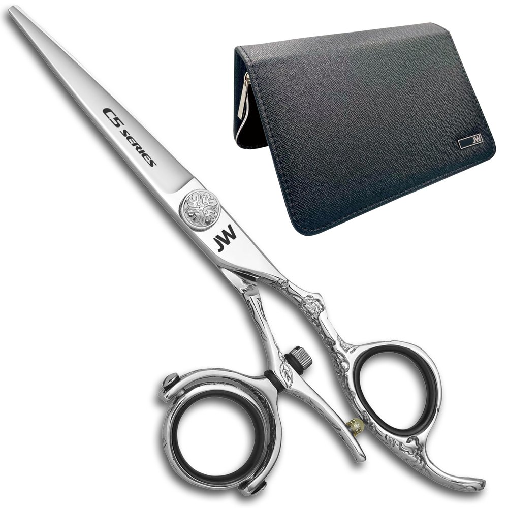 JW C5 Full 360 Swivel Thumb Professional Hair Shear (5.25 Inches)