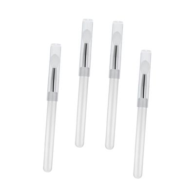 balacoo 8pcs Silicone Lipstick Applicator Brush Transparent Handle Tip Smooth Application for Expert Lip Lines for Makeup Travel Skin-friendly Design