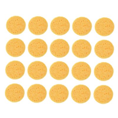 balacoo 100pcs Rounded Makeup Puff Tool for Cosmetics Removal Soft Comfortable Face Pads for Cleansing and Application Home and Salon Use