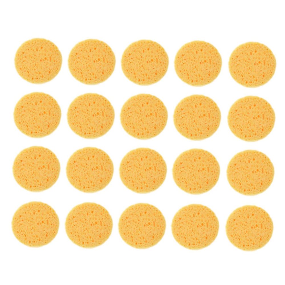 balacoo 100pcs Rounded Makeup Puff Tool for Cosmetics Removal Soft Comfortable Face Pads for Cleansing and Application Home and Salon Use