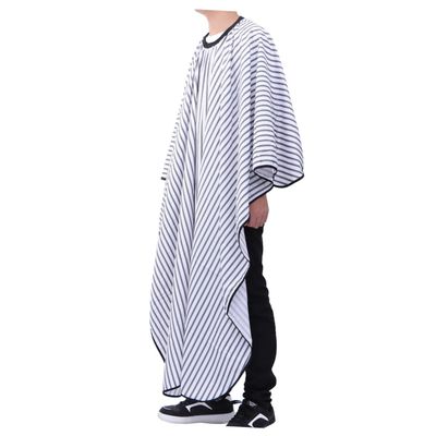 balacoo Vintage Barber Cape Unisex Hair Cutting Apron Soft Lightweight Material Classic Stripe Design Protects Clothing from Hair Dye and Perms