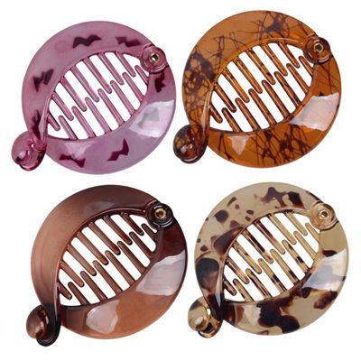 Balacoo Hair Clip Set 4pcs Resin Hairpins Large Hair Clips for Women Resistant Styling Tool