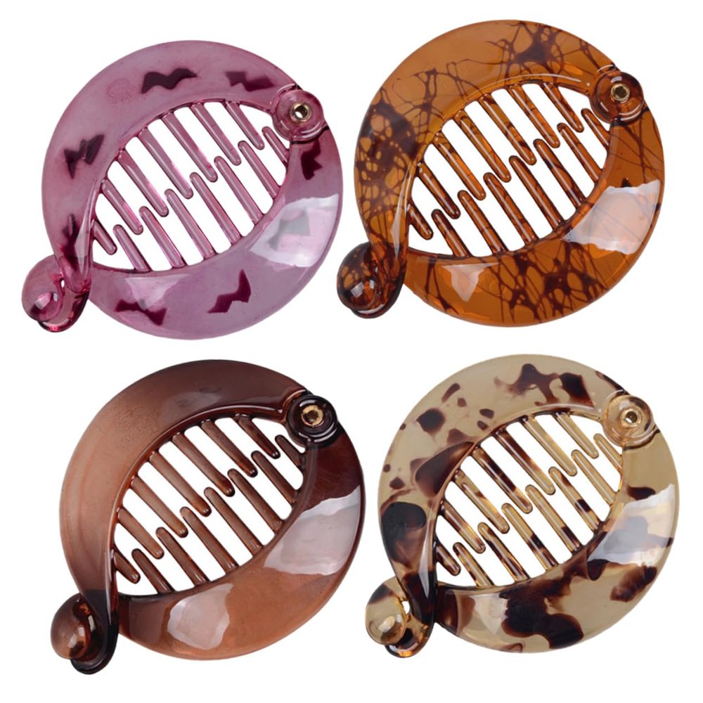Balacoo Hair Clip Set 4pcs Resin Hairpins Large Hair Clips for Women Resistant Styling Tool