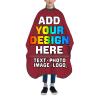 Twkzynj Custom Haircut Cape, Personalized Salon Cutting Hair Gown By Add Your Photo Text, Hair Stylist Cutting Barber Hairdressing Dye Apron for Boy Girl, Dark Red view 2