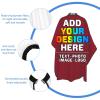 Twkzynj Custom Haircut Cape, Personalized Salon Cutting Hair Gown By Add Your Photo Text, Hair Stylist Cutting Barber Hairdressing Dye Apron for Boy Girl, Dark Red view 4