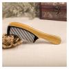 TERPON Hand Crafted Natural Green Sandalwood Buffalo Horn Comb Scent AntiStatic Detangling Hair Detangler Wooden Hair Combs view 2