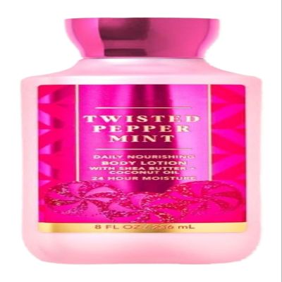 Bath Body Twisted Peppermint Daily Nourishing Body Lotion 8 fl Oz