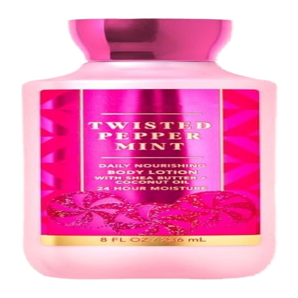 Bath Body Twisted Peppermint Daily Nourishing Body Lotion 8 fl Oz