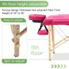 PayLessHere Massage Bed Portable Massage Table 24 inch Wide Lash Bed 2 Folding Height Adjustable Spa Table with Towel Hanger Oil Pouch Half Bolster Round Bolster Non-Woven Bag view 4
