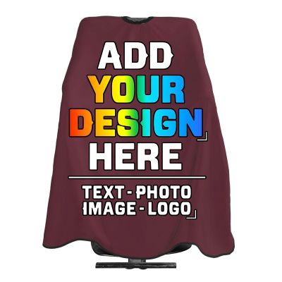 Twkzynj Barber Cape for Men Professional Hair Cutting Salon Cape with Snaps Waterproof Hairdressing Styling Cape- 66" 55", Vermilion
