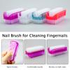 4pcs Nail Brush for Cleaning Fingernails, Multifunction Two Sided Fingernail Cleaning Brush Portable Nail Brush Cleaner for Cleaning Cuticles Fingernails Toes view 3