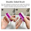 4pcs Nail Brush for Cleaning Fingernails, Multifunction Two Sided Fingernail Cleaning Brush Portable Nail Brush Cleaner for Cleaning Cuticles Fingernails Toes view 4