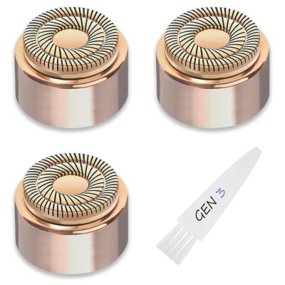 Generation 3 Facial Hair Remover Replacement Heads for Finishing Touch Flawless,Double Precision Blades Replacement Heads Compatible with Finishing Touch Flawless Gen 3,Pack of 3.