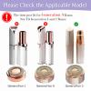 Generation 3 Facial Hair Remover Replacement Heads for Finishing Touch Flawless,Double Precision Blades Replacement Heads Compatible with Finishing Touch Flawless Gen 3,Pack of 3. view 2