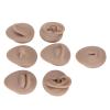 Body Piercing Practice Model, Simulation Silicone Ear Eye Nose Mouth Tongue and Belly Button Model Soft Model Body Part Displays Set for Novice Piercer Show Piercing Jewelry view 1