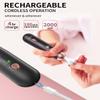 Professional Manicure Pedicure Kit, Cordless Electric Nail File Set, Rechargeable Pedicure Tools for feet, 5 Speeds Hand Foot Care Nail Drill for Thick Nail Toenail Cuticle Women Men Baby Pets view 3
