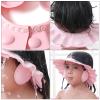 Totority Adjustable Infant Shower Cap Waterproof Baby Bath Hat with Ear Protection and Cartoon Design for Comfortable Toddler Shampooing view 4