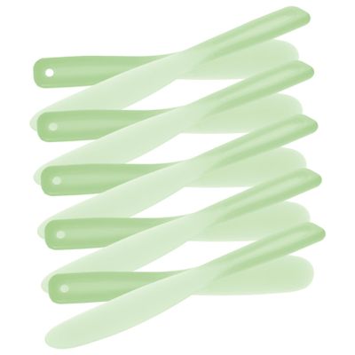 MERRYHAPY 10pcs Professional Silicone Makeup Spatulas Makeup Stirring Tools Ergonomic Design Mixing Palette Utensils
