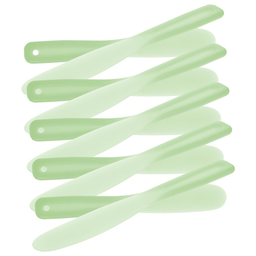 MERRYHAPY 10pcs Professional Silicone Makeup Spatulas Makeup Stirring Tools Ergonomic Design Mixing Palette Utensils