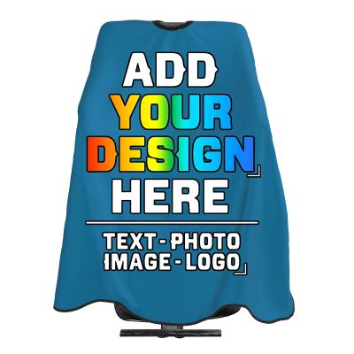 Twkzynj Custom Barber Cape Add Your Photo Text Personalized Salon Haircut Capes Haircut Kit Hairdressing Apron For Men Women Home Salon Barbershop, Ultramarine