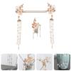Angoily 3pcs Chinese Hair Stick Fork and Hair Comb Set Hanfu Headdress for Women Wedding Party Cosplay Photo Accessories view 3