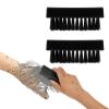 Amabro 2 PCS Hand Nail Brushes, Fingernail Scrubber Brush for Cleaning Hand Toes Black Stiff Bristle Scrub Brush Cleaner for Men Women Mechanics Gardeners Scrubbing Fingers Foot view 1