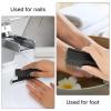Amabro 2 PCS Hand Nail Brushes, Fingernail Scrubber Brush for Cleaning Hand Toes Black Stiff Bristle Scrub Brush Cleaner for Men Women Mechanics Gardeners Scrubbing Fingers Foot view 4