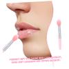 Angoily 2sets Silicone Lip Brush Non-stick Lipstick Applicator Eyeshadow Makeup Brush for Travel Professional Transparent Handles for Makeup view 3