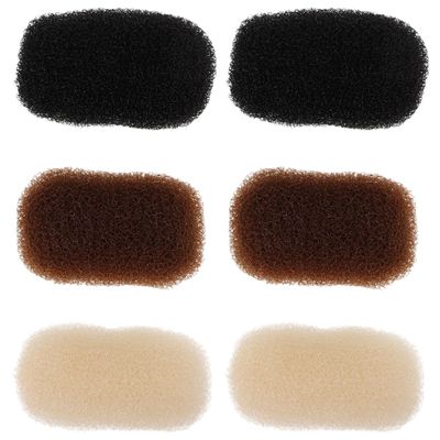 balacoo Women Hair Volume Clips 6 Pcs Hair Base Bump Pads Comfortable Breathable Styling Insert Tool for Natural Lift and Puff Updo Accessories