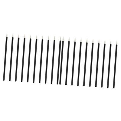 Angoily 2sets Disposable Eyeliner Brush Plastic Handle Nylon Bristles Eye Makeup Tools for Fade-free Application 100pcs*2